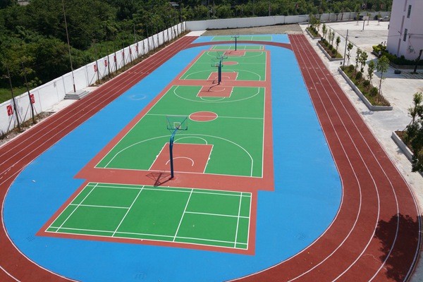 硅pu羽毛球場